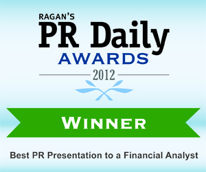 Best PR Presentation to a Financial Analyst