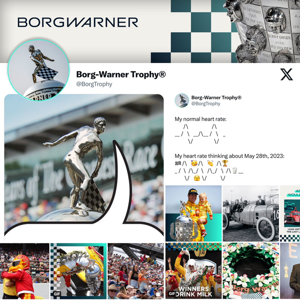 The Borg-Warner Trophy Speaks to Racing Fans