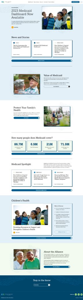 Modern Medicaid Alliance Website Redesign