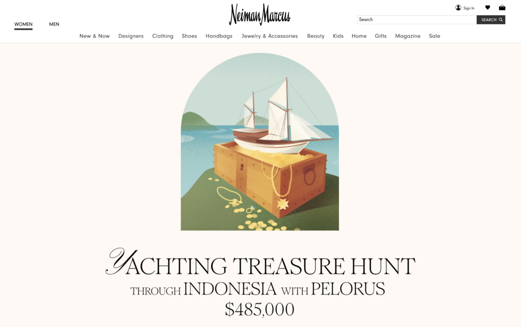 Neiman Marcus Fantasy Gifts Featuring Pelorus