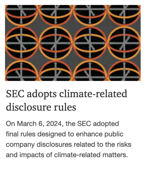 SEC Climate Rules: Turning a News Moment into a Business Opportunity